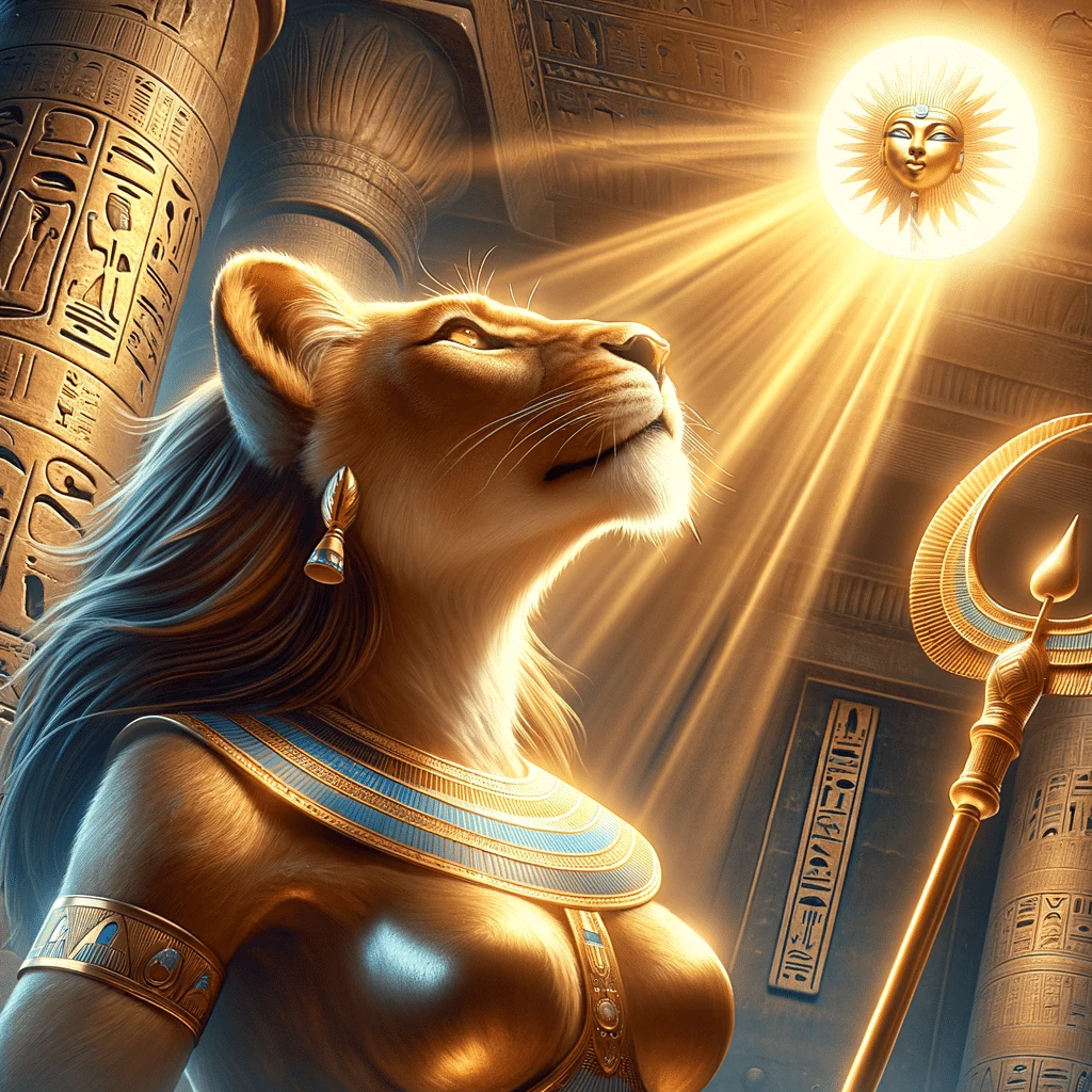 Sekhmet, solar lioness-inspired artwork